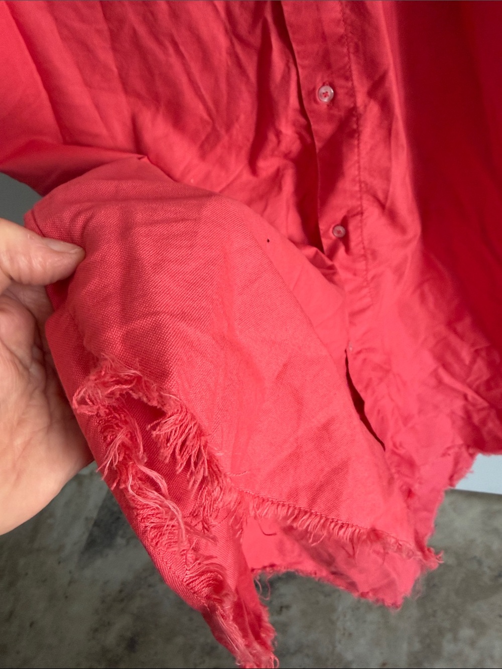 Sandrine Rose Coral Button-Front Shirt Dress‎ small - Picture 6 of 9